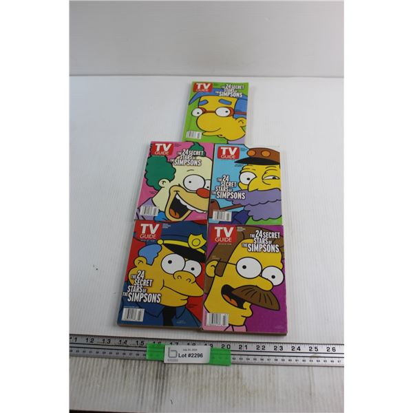 (5) The Simpsons TV Guides