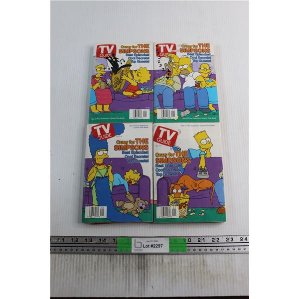 (4) The Simpsons TV Guides