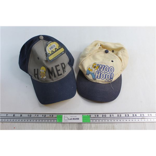(2) The Simpsons Caps