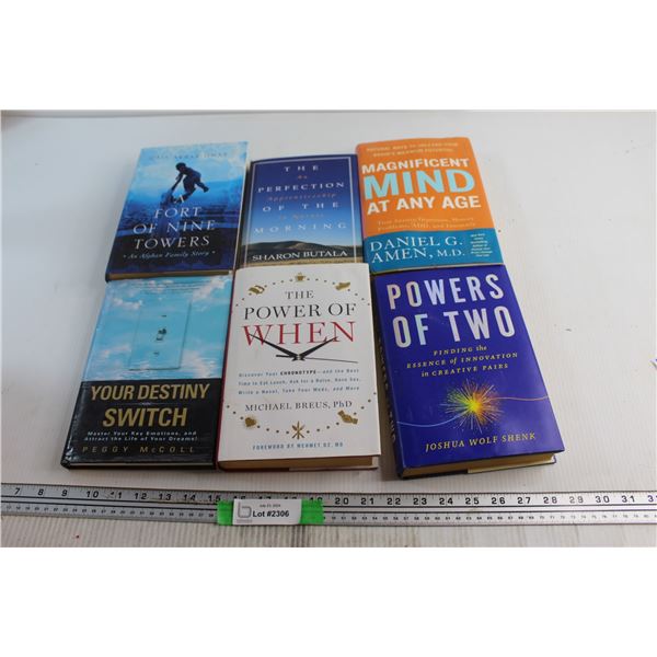 (6) Assorted Books