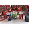 Image 2 : Coca Cola Bottles, Assorted Soda Cans  and Plastic Coca Cola Tray