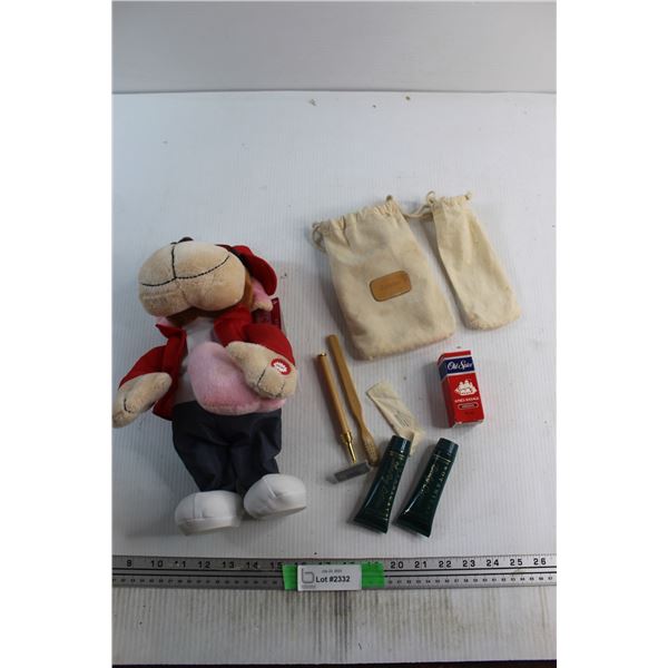 Dancing Doll and Personal Hygiene Items