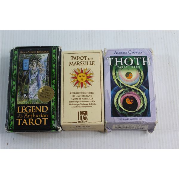 (3) Decks of Tarot Cards