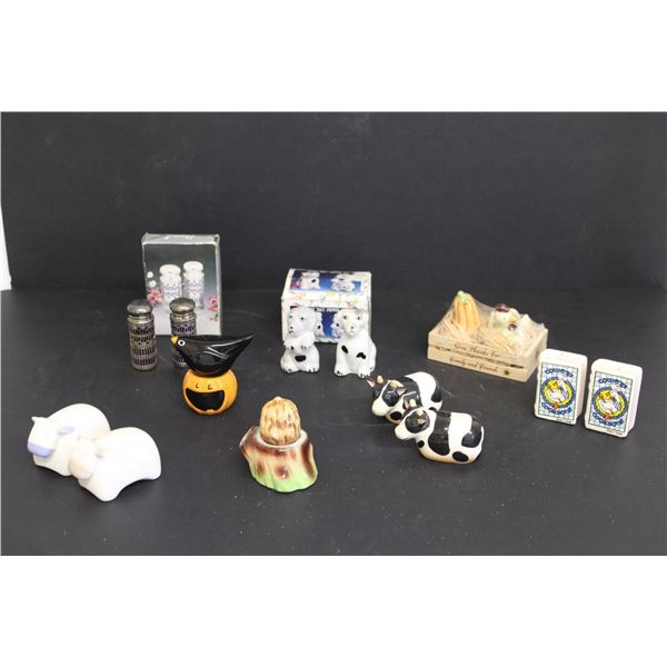 (8) Pairs of Salt and Pepper Shakers