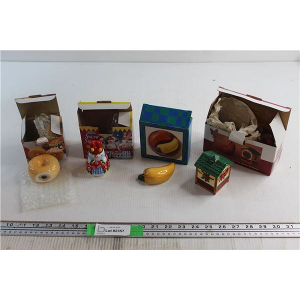 (4) Pairs of Salt and Pepper Shakers