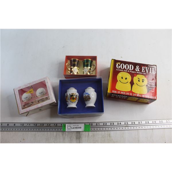 (4) Pairs of Salt and Pepper Shakers