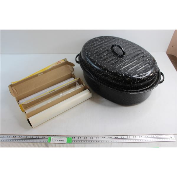 (2) Clingwraps, Wax Paper and Roaster