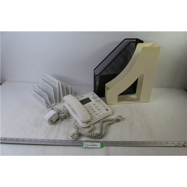 Metal File/Letter Holders - Land Line Telephone