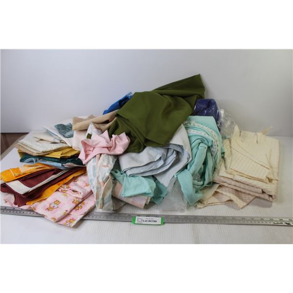 Lot of Clothing Scraps - Blankets