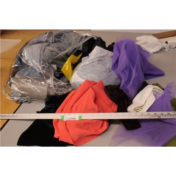 Assortment of Material & Clothing Scraps
