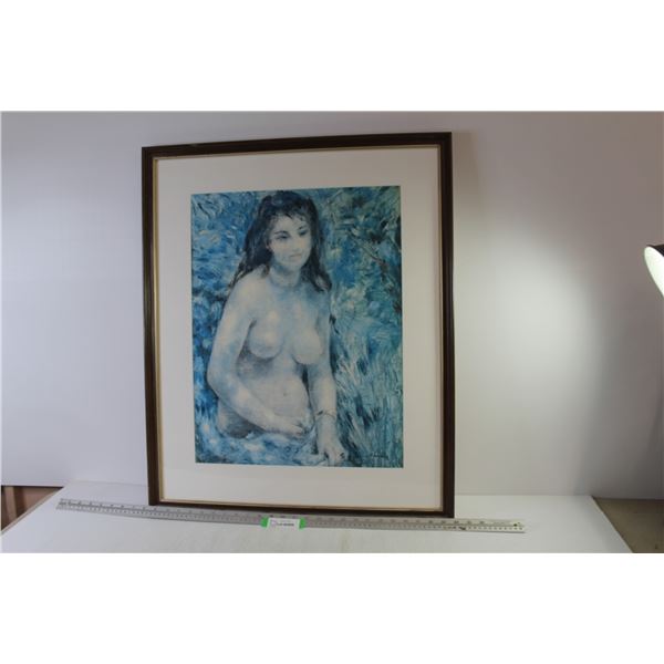 *Framed Print of Nude Female By Renoir (26" x 31")