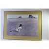 Image 5 : *Framed Print - Lady Laying in Farm Field (32 1/4" x 24 1/4")
