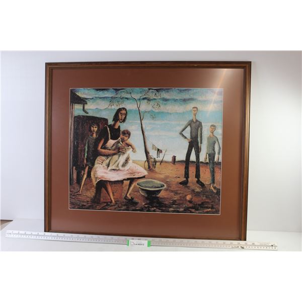 *Framed Print - Country Family Setting (29 1/2" x 26")