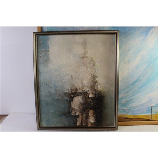 (2) Oil Paintings on Canvas (19 1/2" x 23 1/4") - (31 1/2" x 25 1/2")