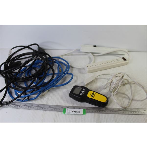 Two Power Bars - Stanley Stud Detector - Extension Cords