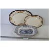 Image 1 : (3) Ceramic Platters (some chips)