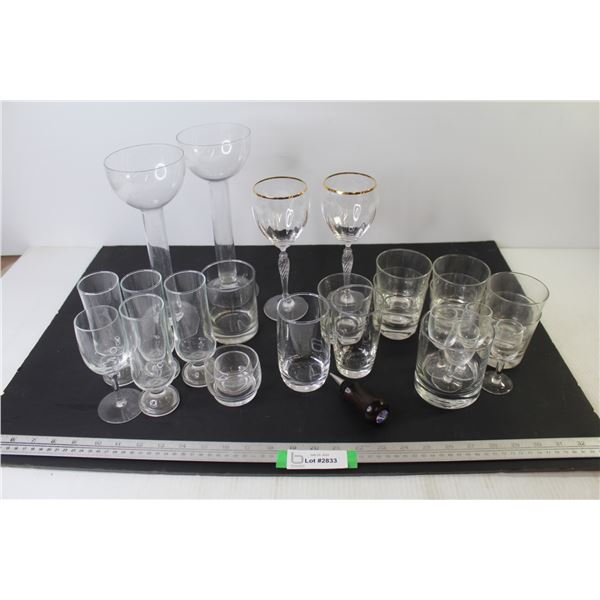 Assorted Glasses - Bottle Cork w/Jewel