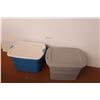 Image 1 : *(2) Totes w/Lids (only one lid fits)