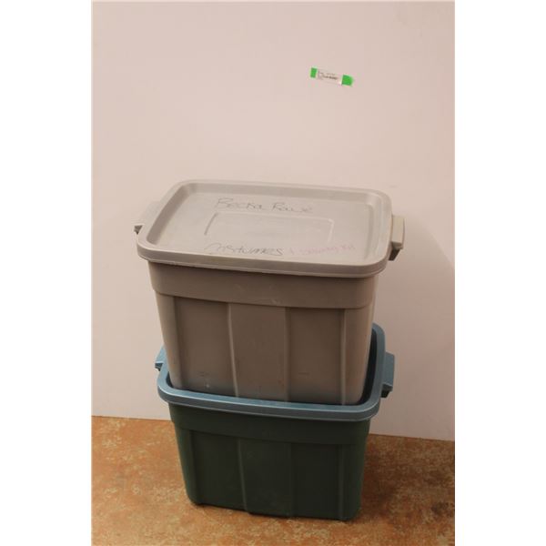 *(2) Totes with Lids