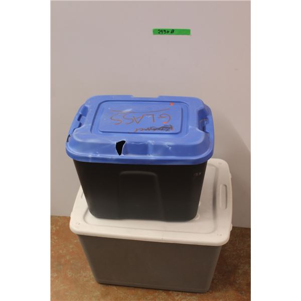 *(2) Totes with Lids