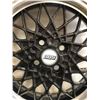 Image 2 : Set of 2 BBS wheels - sz 6x15" (model 6015 P2) black color w/ silver trim (Made in Germany)