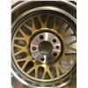 Image 4 : Set of 4 Blem finish clear coated 16" wheels (color gold)