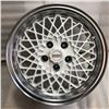 Image 1 : Set of 4 Riken Mesh custom wheels - sz 6-JJ x 15 (color silver) part no. 615-5425