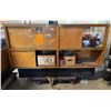 Image 2 : Wooden glass display showcase (approx 16in L x 20in W x 36in H) Contents NOT included