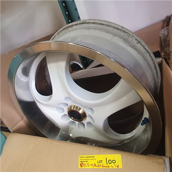 Set of 4 DTM wheels rim - sz 17 x 7 (slight damage on rim)
