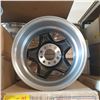 Image 2 : Set of 4 American racing equipments custom wheels - sz 14x6 (color silver) 29-4614-BM
