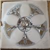 Image 1 : Group of approx 5 universal spinner chrome custom wheel center caps