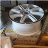 Image 3 : Group of 5-Zigen wheels - sz 16 x 7 (color white w/ silver trim)