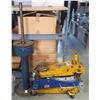 Image 1 : Group of 3 hydraulic garage jacks (as is) & vintage tire changer