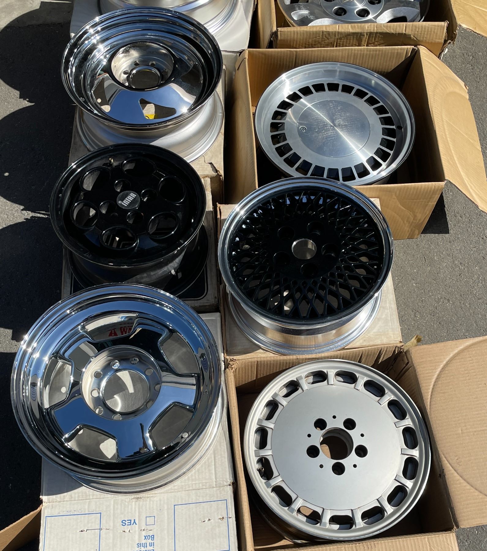 Information Rims Group Group of 6 assorted single wheels rim - includes Jeep Cherokee / Buick ...