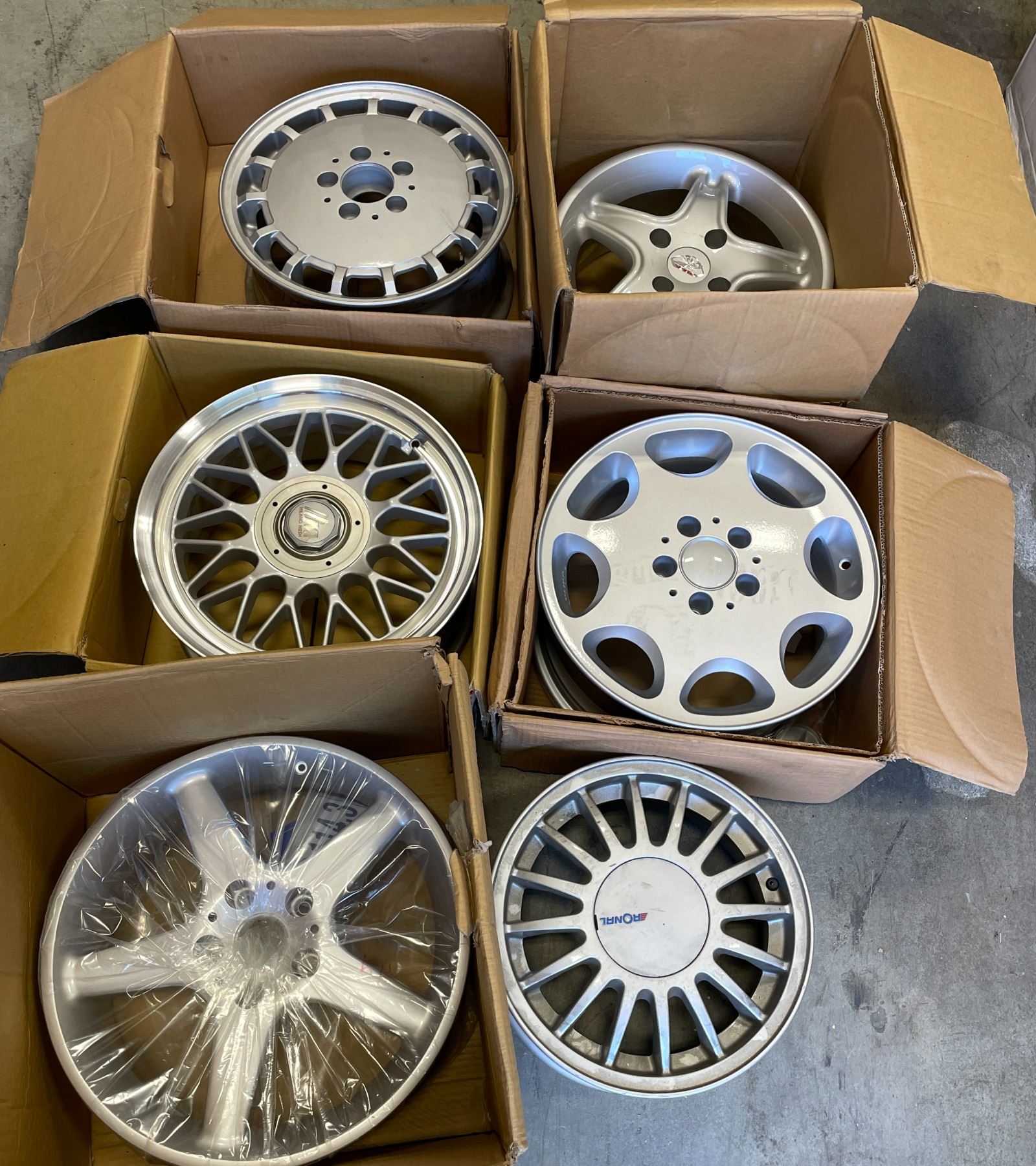 Information Rims Group Group of 6 assorted single wheels rim - includes Inter Milano Mesh ...