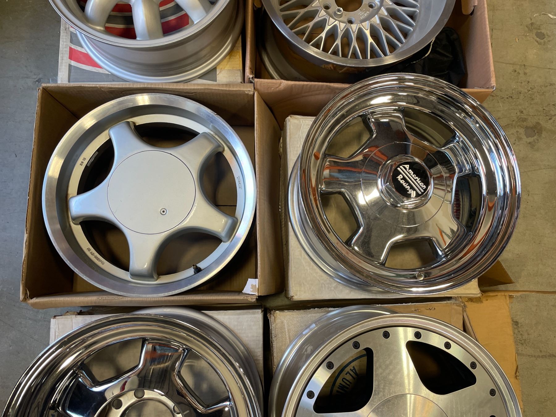 Information Rims Group Group of 6 assorted single wheels rim - includes American Racing ...