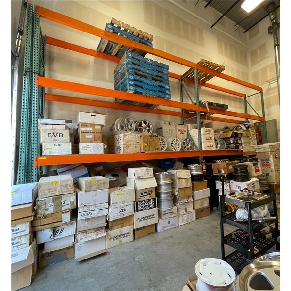 Vertical Upright Racking Warehouse pallet racking - approx 5 vertical upright (18' x 3') & 12 ...
