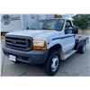 Image 1 : 1999 Ford F450XL SuperDuty Triton V10 Flat Deck Commercial Truck - Only 128,215 KM
