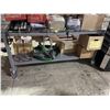 Image 3 : Glass Top Metal Framed Table on Wheels  PICK-UP LOCATION: 2635 LILLOOET STREET, VANCOUVER, BC. V5M 4