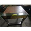 Image 1 : Metal Framed Wood Table  PICK-UP LOCATION: 2635 LILLOOET STREET, VANCOUVER, BC. V5M 4P7