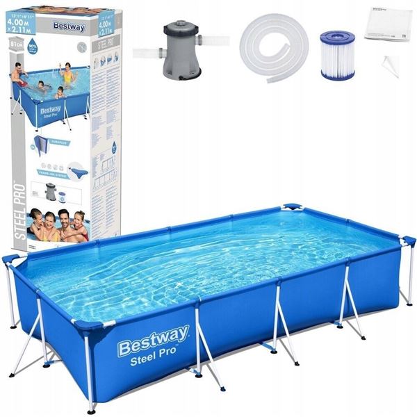 NEW Bestway 13x7' Above Ground Pool w/ Steel Frame