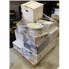 Image 1 : Pallet of assorted wheels - includes, steel wheels/ slightly damaged wheels & etc