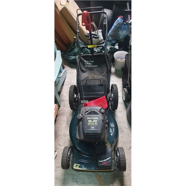 Craftsman 6.0 Gold PowerGearDrive 22inchcut Lift-Top 2.4 Bu. Dust-Less