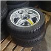 Image 1 : 2 Pc - x1 15" Racing Gear F1 (4x112 / 4x110) w/ Pirelli P-700 215/45ZR15 - x1 17" Alpha AV5 (5x120 /