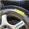 Image 2 : 5 Pc 2x 17" DTM FS-04 (5x114.3 / 5x100) w/Nexen 215/40ZR17 & Yokohama 215/40R17 Missing Center Cap o