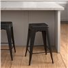 Image 1 : Amazon Basics 24"H Metal Bar Stool (x4/Box)