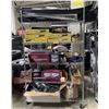 Image 1 : Contents of Rack - Misc. Items Including Bosch Mercedes Starter, Carbon Fiber Front Lip & Misc. Body