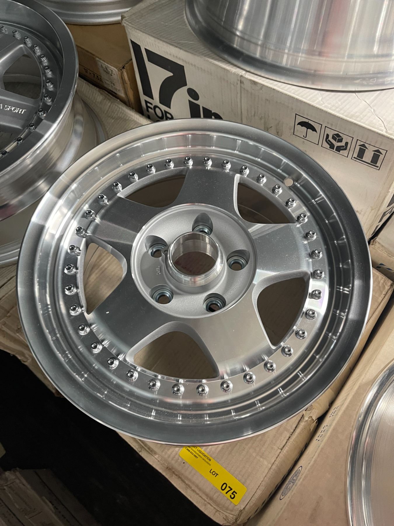 F Rims Set of 4 Linea Sport RX-F wheels - sz 15 x 7JJ (Offset 32 / Holes&PCD 5 ...