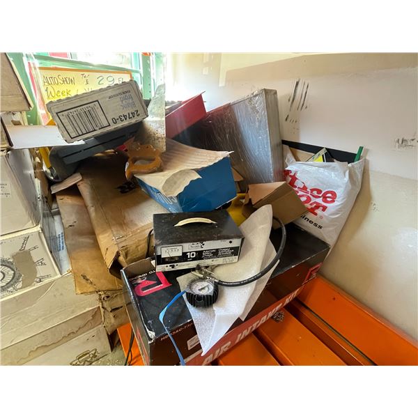 Large group of car related items, signs & misc