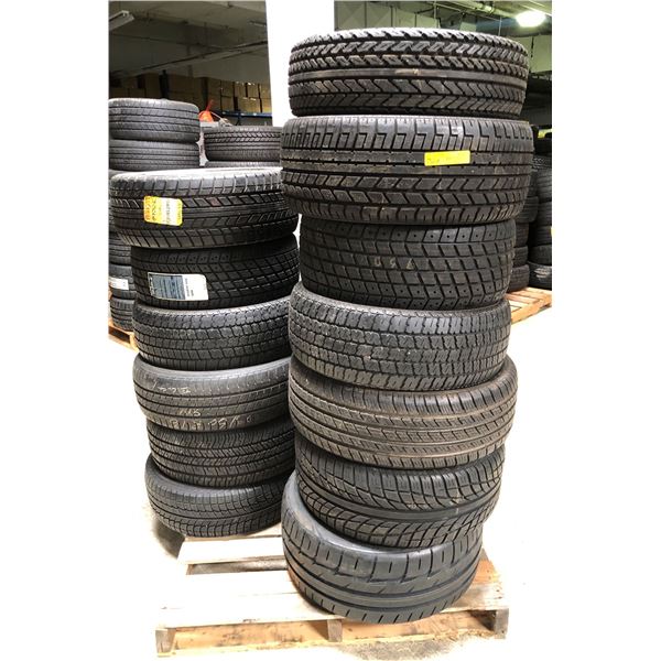 Pallet full of assorted tires